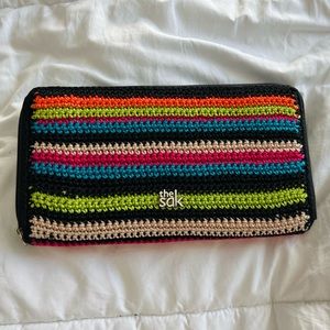 the sak Crochet Leather Wallet